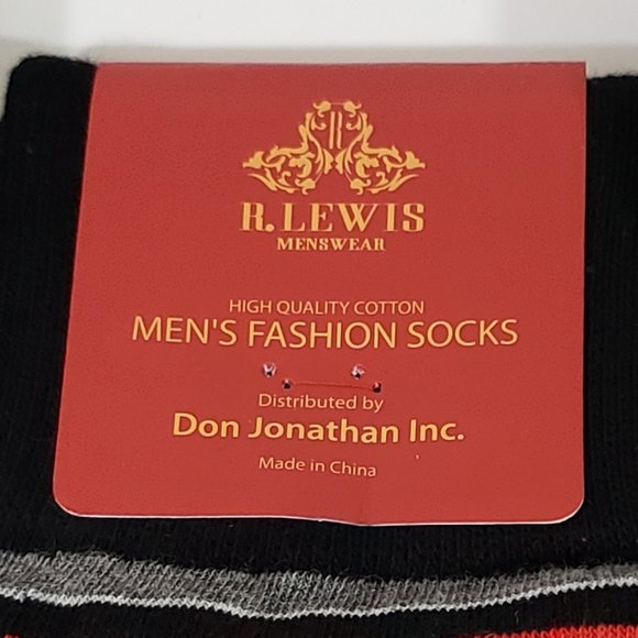 Necktie Hanky Socks Box Set by R Lewis RG002 Red - Picture 6 of 6